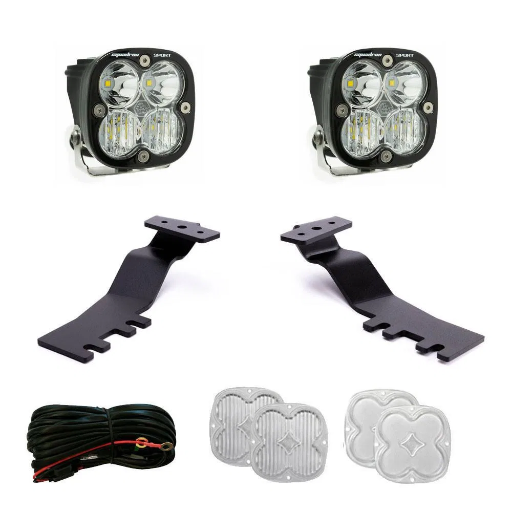 44-8264 – BAJA DESIGN Driving/ Fog Light, 4 LED Bulbs 3 Inch Square 30 Watt Bulbs Amp Draw 2.2 AMP Driving/ Combo Bea...